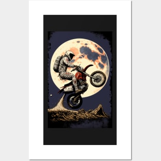 Dirt bike jump on mars Posters and Art